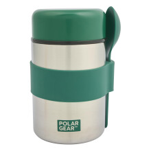 Polar Gear Insulated Food Flask ? Triple Layer Stainless Steel Soup & Food Container With Spoon ? Keep Meals & Drinks Hot for 6 Hours & Cold for 6