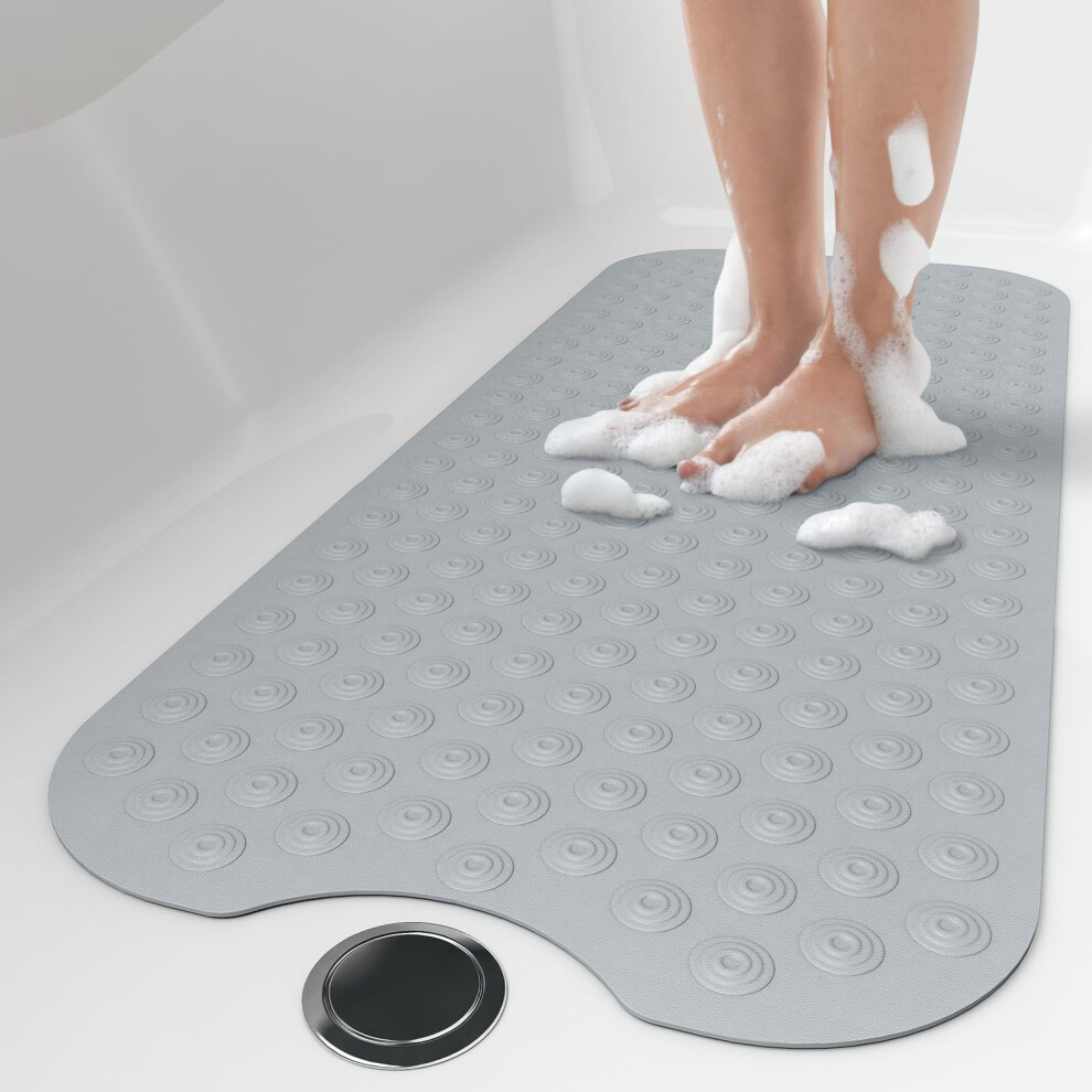Yolife No Suction Cup Bath Mat: 40X100cm Extra Long Bathmat?Perfect For Refinished Or Ordinary Bath Tubs?Made Of Nature Rubber?A Blessing For The 5051220985153