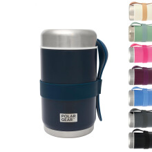 520ml Insulated Food Flasks For Hot Food ? Double-Wall Stainless Steel Hot Food Flask With Spoon ? Thermal Lunch Box keeps Meals Drinks Hot or Cold
