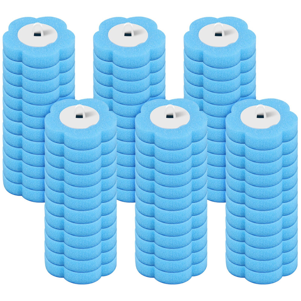 Bobash 72Pcs Disposable Toilet Brush Refill Pads Deep Cleaning Toilet Brush Refill Toilet Pad Cleaners With Cleaning Fluid 3 Layer Throwable Toilets Brushs