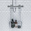 Croydex Croydex Shower Caddy Hanging Shower Storage - Hook Over Riser Rail with No Drilling Required, Space Saving Bathroom Storage Solution, Rust Free - 2