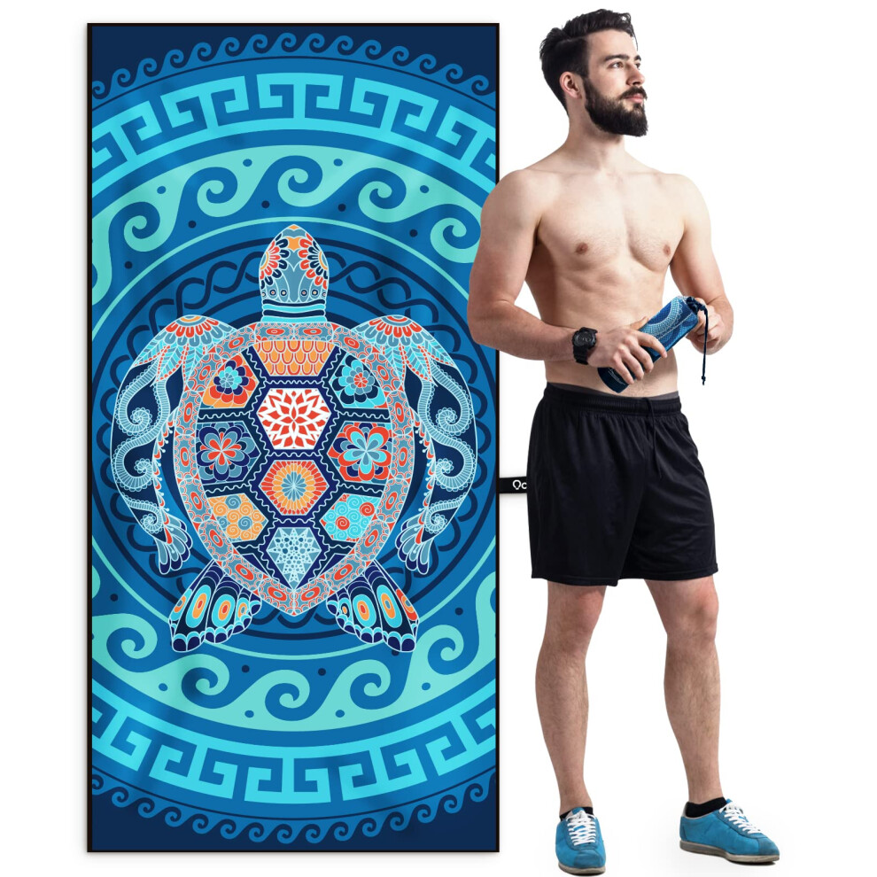 OCOOPA Beach Towel Microfiber, Extra Large 178cm*80cm Oversized Travel Towel- Quick Dry, Sand Free, Compact, Lightweight-Beach Accessories-image-OPC-PJSTJJQ-NEW