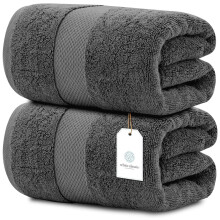 White Classic Luxury Soft Bath Sheet Towels - 700 GSM Cotton Luxury Bath Towels Extra Large 89x178 cm, Absorbent and Quick Dry, Hotel Quality Extra
