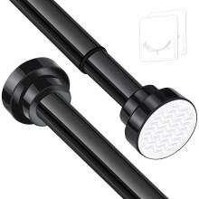 Stainless Steel Extendable Shower Curtain Rod Tension Pole, including 2 Holder,Net Voile Curtains Rail,Adjustable Telescopic Rods Extendable for