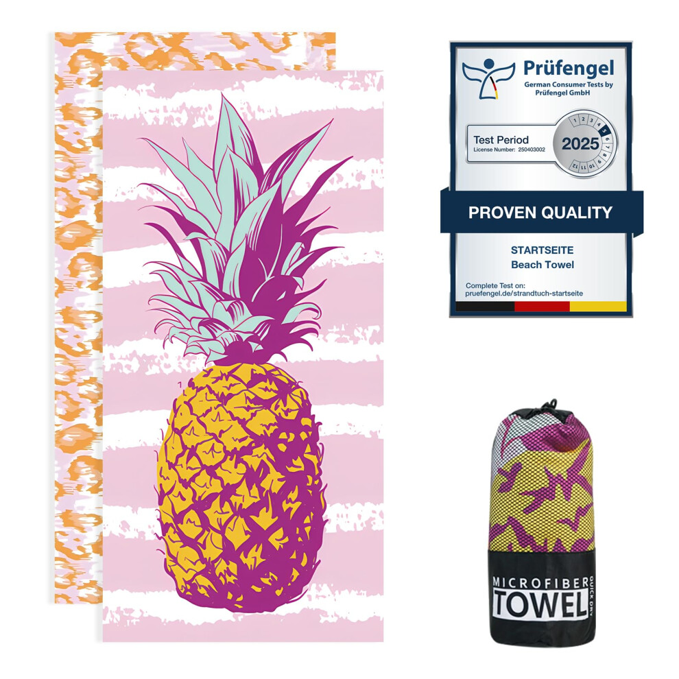 200 x 90 cm Microfibre Towel - Large Size Quick Drying Microfibre Beach Towels for adults, Sand-Free, Absorbentextra large Beach Towels for adults --image-OPC-PJSTK5H-NEW