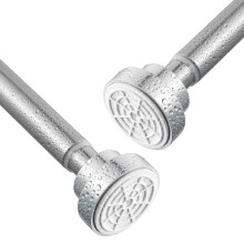 Shower Curtain Rod, Stainless Steel Extendable Shower Curtain Pole Tension Rods for Curtain No Drilling Shower Curtain Rail Net Curtain Poles for