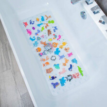 BOPPIE Non-Slip Bath Mat Shower Mats,Anti-Slip-Resistant Tub Mats Bathroom Mat XL Large Bath Mat 89 X 38 CM (Zoo DWY)
