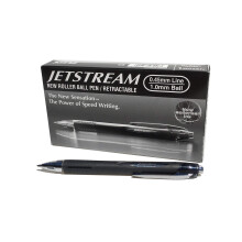 Uni-Ball SXN-210 Jetstream RT Retractable Rollerball Pen Black Ink - Pack of 12