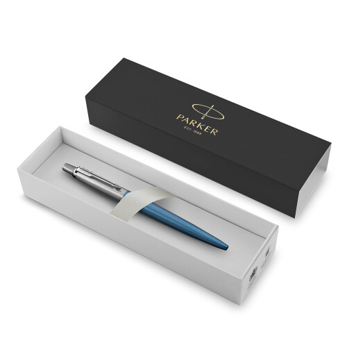 Parker Parker Jotter Ballpoint Pen | Waterloo Blue | Medium Point Blue Ink | Gift Box 1