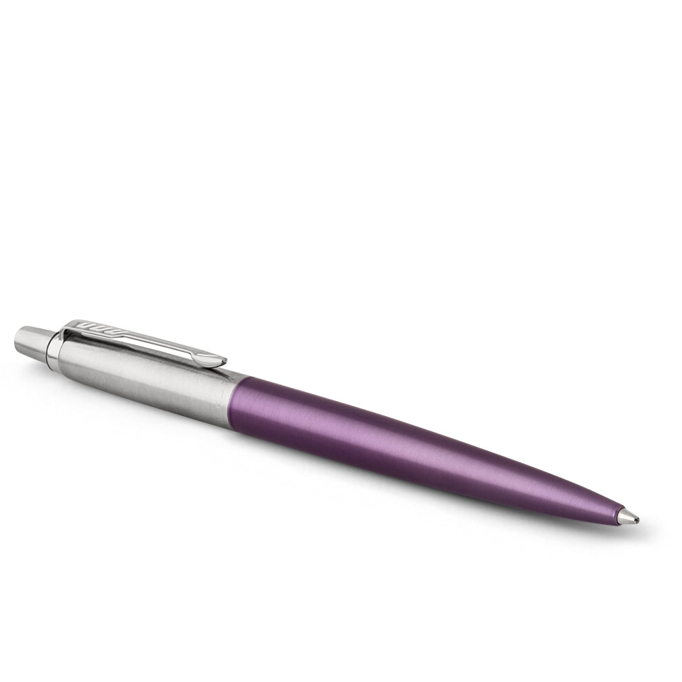 Parker Jotter Ballpoint Pen | Victoria Violet | Medium Point Ink | Gift Box Blue