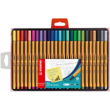 STABILO point 88 - Fineliner - Pack of 25 - Assorted Colours