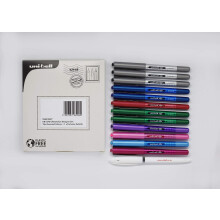 uni-ball UB-157D Eye Designer Rollerball Pens. Box of 3 x Black, 2 x Blue, 2 x Green, 1 x Red, 1 x Light Blue, 1 x Violet, 1 x Wine, 1 x Pink + 1 x