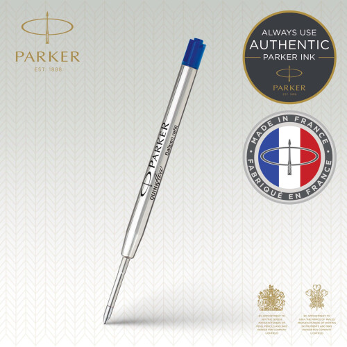 Parker Parker Ballpoint Pen Refills | Medium Point | Blue QUINKflow Ink | 10 Count 1