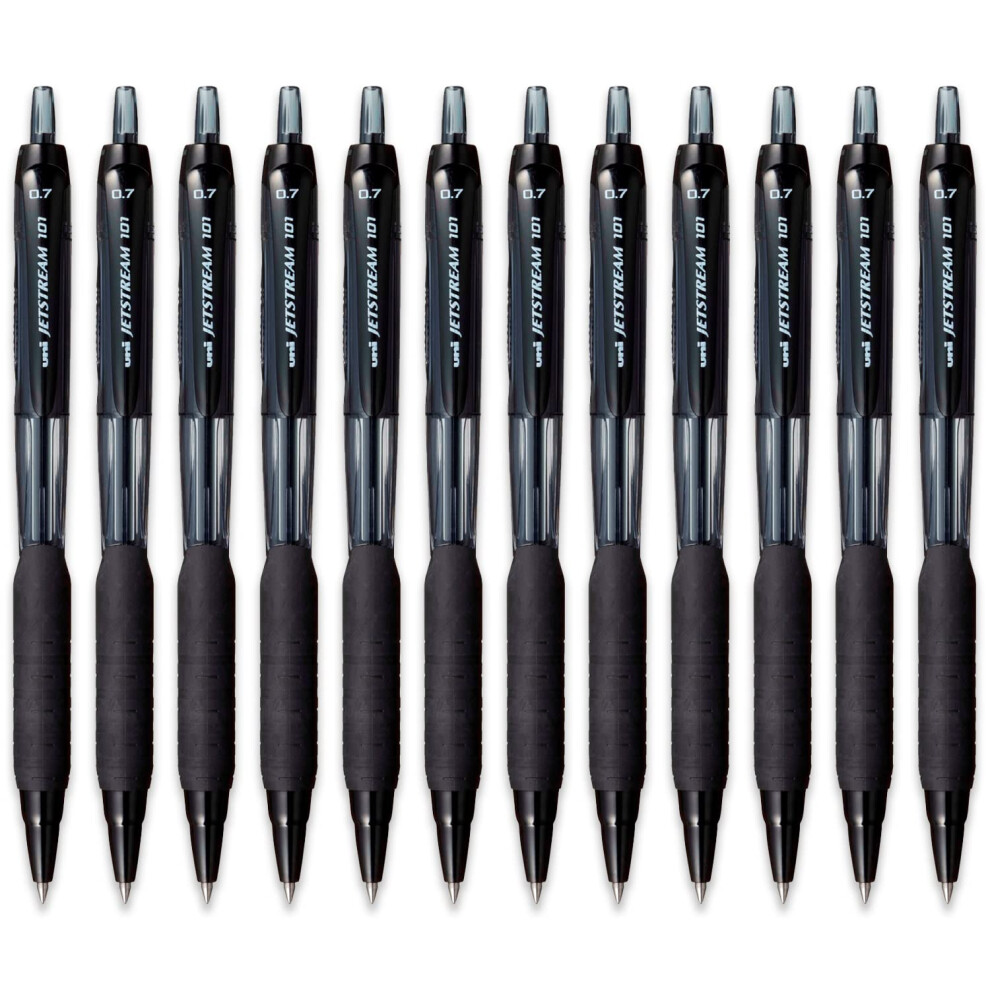 Uni-Ball Rollerball Jetstream Sxn-101 0.7Mm Box 12 Pcs Black