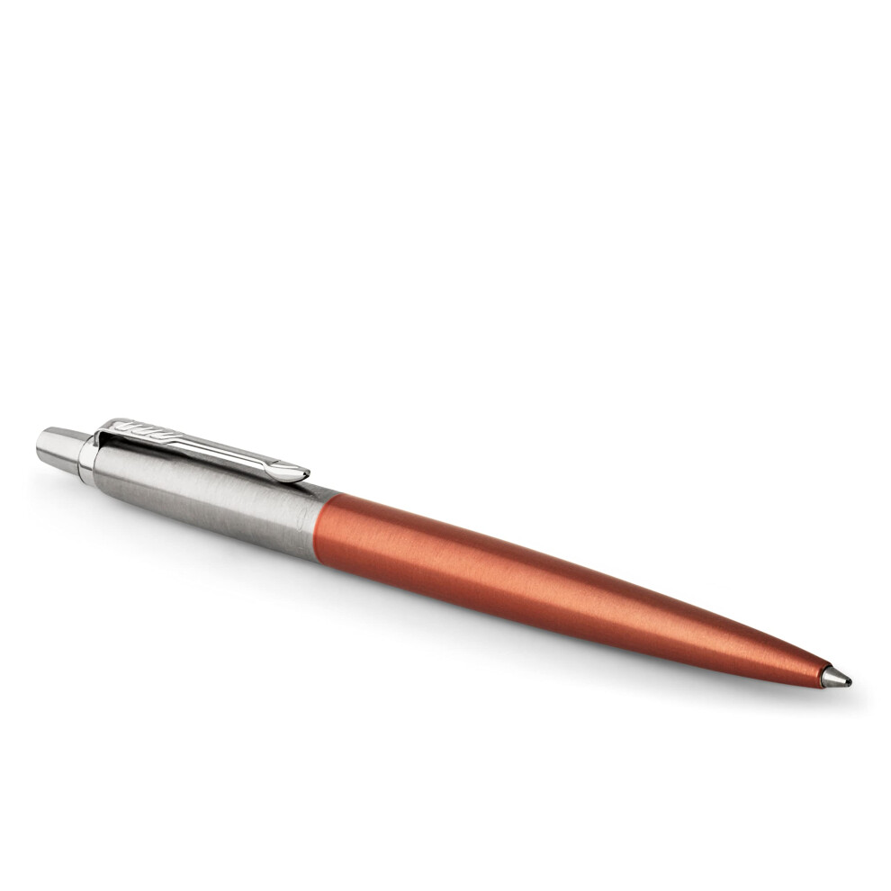 Parker Jotter Ballpoint Pen | Chelsea | Medium Point Ink | Gift Box Orange/Blue