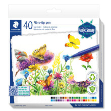 STAEDTLER Colouring Pens - Design Journey - for Adult Colouring - 40 Assorted Colours - Pack of 40, 323 C40-C