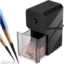 AFMAT Long Point Pencil Sharpener, 8-20mm Long Pencil Nibs, Self-Feed & Adjustable Pencil Sharpness, Artist Desktop Manual Pencil Sharpener for