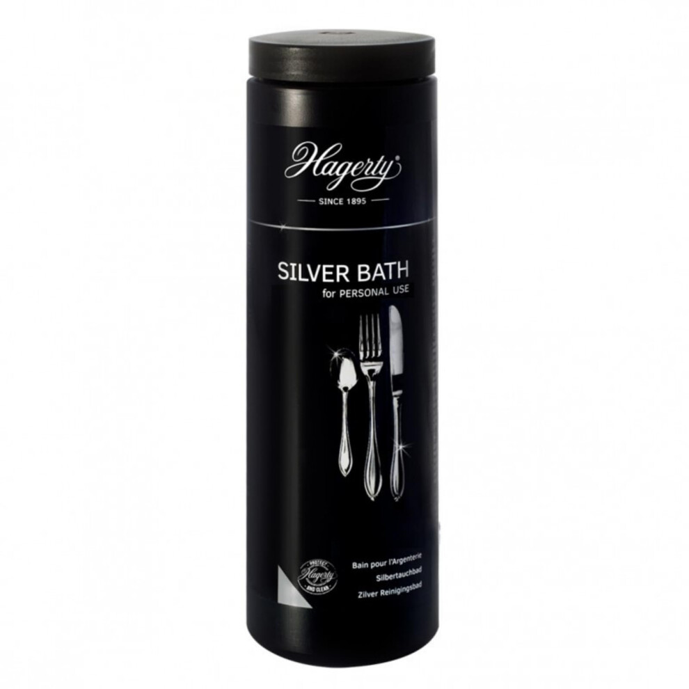 Hagerty Silver Bath Immersion Bath With Tarnish Protection 580 Ml I Effective Dip Bath For Or -Plated Metal I Cleaning Bath