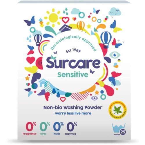 Surcare Sensitive Non Bio Laundry Powder, 1.625kg 1