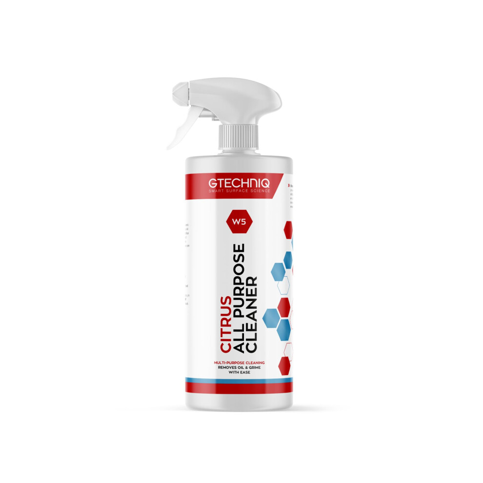 Gtechniq W5 All Purpose Cleaner - Car Degreaser Spray For Oil, Grease And Stain Remover. Suitable For Most Surfaces And Car Wheel Cleaner, 100% 5051221010977
