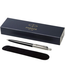 PARKER -"Jotter" ballpoint pen with Velvet Pouch in gift box - black ink - black