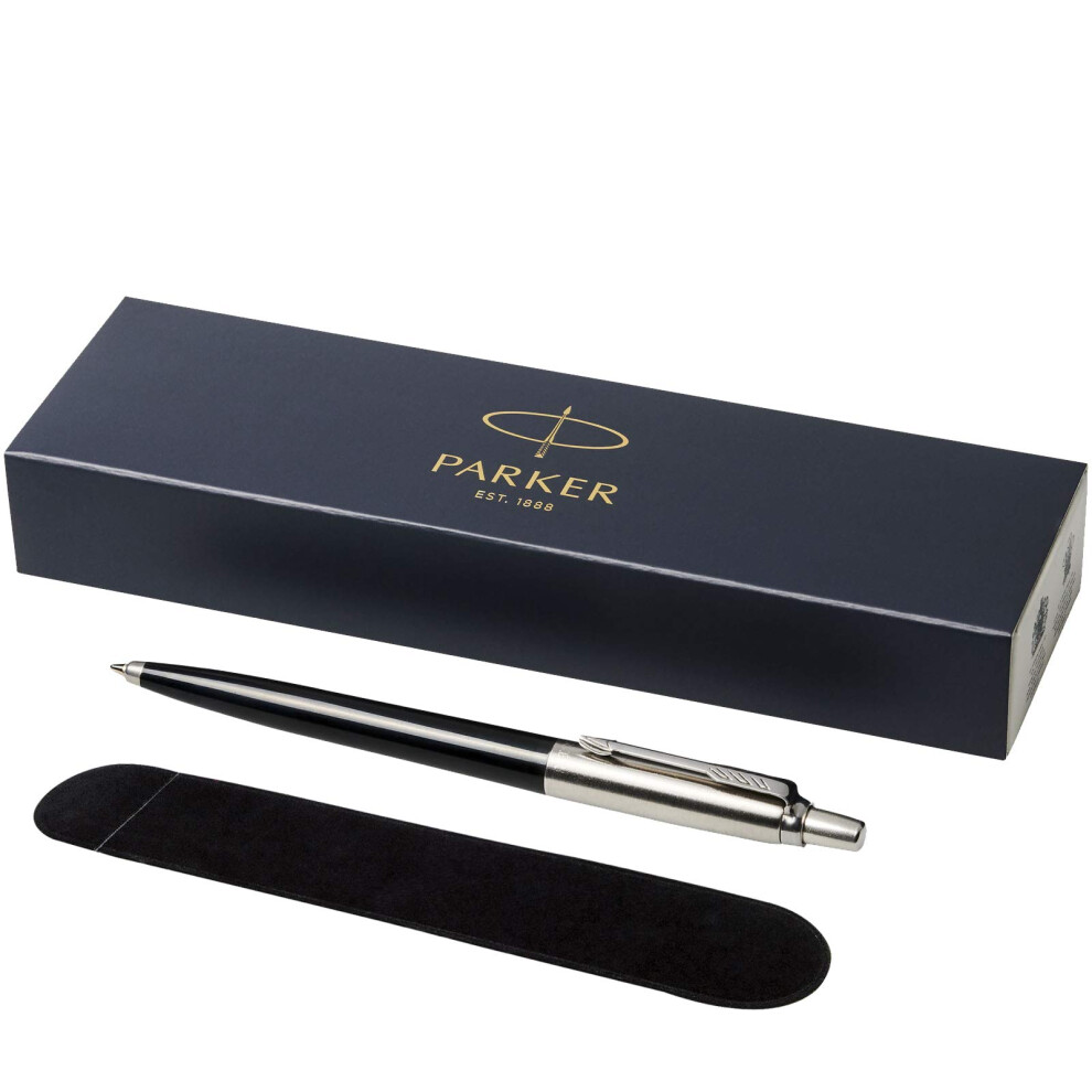 Parker -"Jotter" Ballpoint Pen With Velvet Pouch In Gift Box - Ink - Black