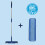 Bona Premium Microfibre Floor Mop Kit - Extra Large Adjustable Flat Mop - Incl. 1 Cleaning Pad, Blue 4