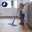Bona Premium Microfibre Floor Mop Kit - Extra Large Adjustable Flat Mop - Incl. 1 Cleaning Pad, Blue 2