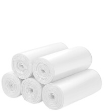 Biodegradable Trash bags 50PCS, Aievrgad 13Gallon/50L large Garbage bags/For kitchen Bin. Bin Liner/Trash/rubbish Bags, 100% Recycled,Tough,