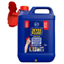 Jeyes Fluid Outdoor Cleaner Pro Shot with 1m Extendable Trigger (5 Litre) ? Ready to Use Patio Cleaner & Disinfectant, No Dilution (Covers 37m?) ?
