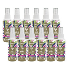 Fabulosa Fab-A-Loo Odour Remover, Compact Toilet Air Freshener Perfume Spray, 60ml, 12 Pack, Fantabulosa