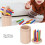 Jouet de tri en bois multicolore : 16 bâtons, 10 pièces 8
