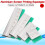 Ergonomic Aluminum Screen Printing Squeegee Silver Aluminum Handle Rubber Blade 4
