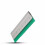 Ergonomic Aluminum Screen Printing Squeegee Silver Aluminum Handle Rubber Blade 1