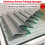 Ergonomic Aluminum Screen Printing Squeegee Silver Aluminum Handle Rubber Blade 5