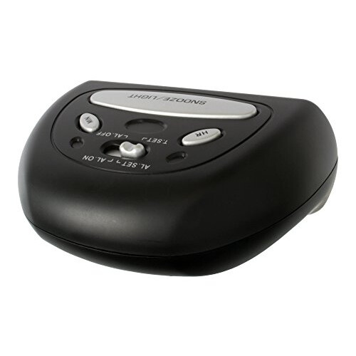 Acctim Acctim 12343 Auric Alarm Clock, Black, one size, Synthetic, MEDIUM 2