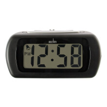 Acctim 12343 Auric Alarm Clock, Black, one size, Synthetic, MEDIUM