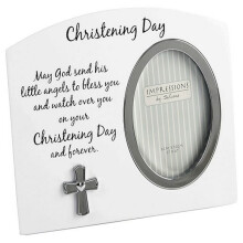 White Christening Day Photo Frame Gift