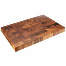 T&G 10943 Tuscany Rectangular End Grain Chopping Board with Finger Grooves in Acacia, Large, 45 x 30 x 4 cm