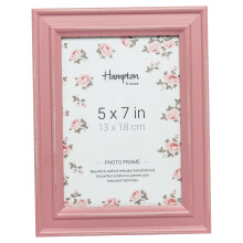 Hampton Frames PALOMA Distressed Shabby Chic Picture Photo Frame Pink 5x7 (13x18cm) PAL301957P