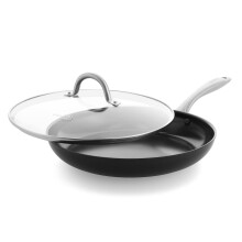 GreenPan Lima Midnight Hard Anodized Healthy Ceramic Non-Stick 30 cm Frying Pan Skillet, PFAS-Free, Induction Suitable, Oven Safe, Black