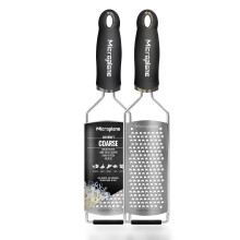 Microplane Kitchen Grater Coarse for Cheese, Carrot, Ginger, Coconut, Nuts and Horseradish with Stainless Steel Blade - Made in USA