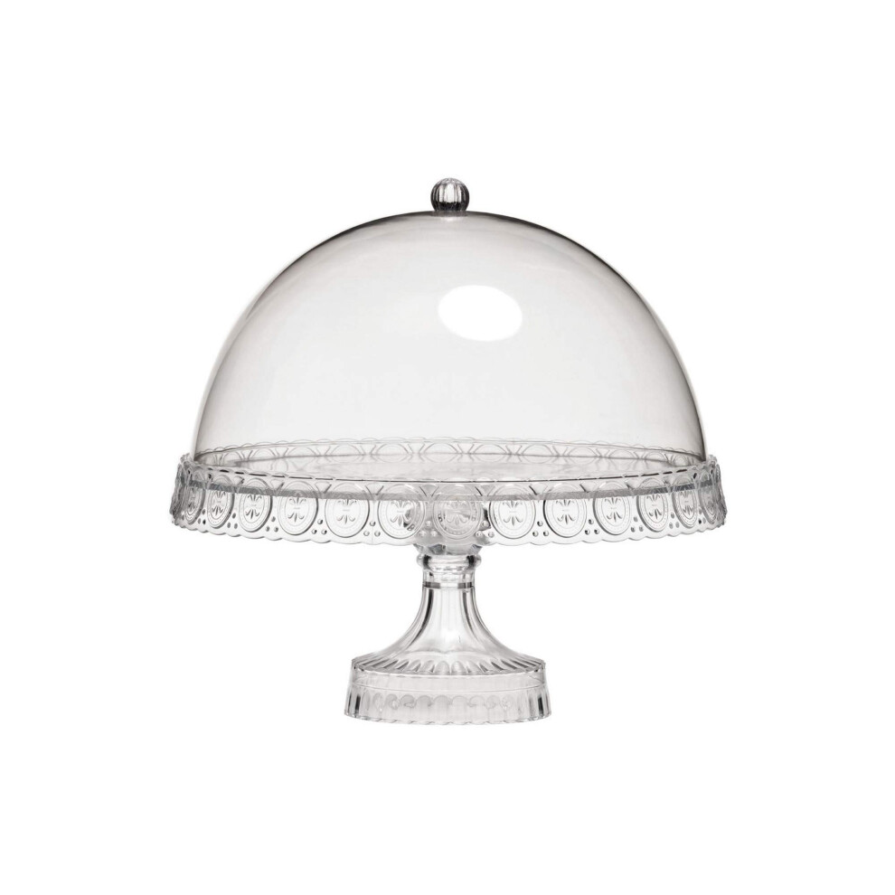 New Premier Housewares Cake Stand With Lid Plastic Cupcake Stand Transparent Dome Lid Afternoon Tea Stand Cake Stand Sealed Cake Stands For Afternoon Tea 805076