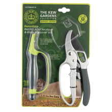 Spear & Jackson CUTTINGSET1K Kew Gardens Collection Ratchet Secateurs & Sharpener Set, Blue