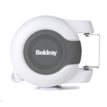 Beldray LA027016 Retractable Washing Lines - 2 x 13m Double Reel Clothesline, Extendable, Outdoor & Indoor Use, Naturally Dry Laundry, Wall Mounted