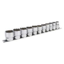 Sealey Ak2672 Socket Set 11Pc 3/8Sq Drive 12Pt Walldrive Imperial