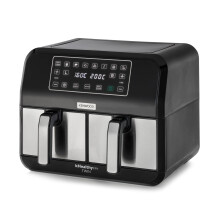Kenwood kHealthy Twin HFM20.000MB, Double Air Fryer Oven With 8L Total Capacity, Separate Cooking, 35-200?, Max Crisp, Sync Function, 8 Presets,