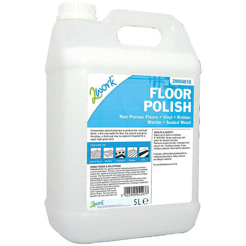 2Work 2W04610 Floor Polish 5 Litre 1