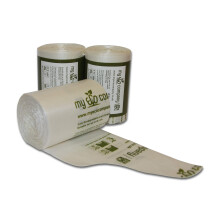 My Eco Company 7L / 8L X 150 Tie Top Compostable Kitchen Food Waste Bin Bags Caddy Liners (7 Litre / 8 Litre)