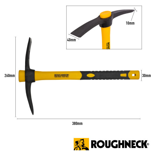 Roughneck Roughneck ROU64011 Micro Pick Mattock with Fibreglass Handle, Multi, 1 - Pack 1
